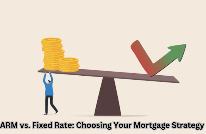 "Comparison graphic showing ARM vs. Fixed Rate mortgages - a key decision in choosing your optimal mortgage strategy."