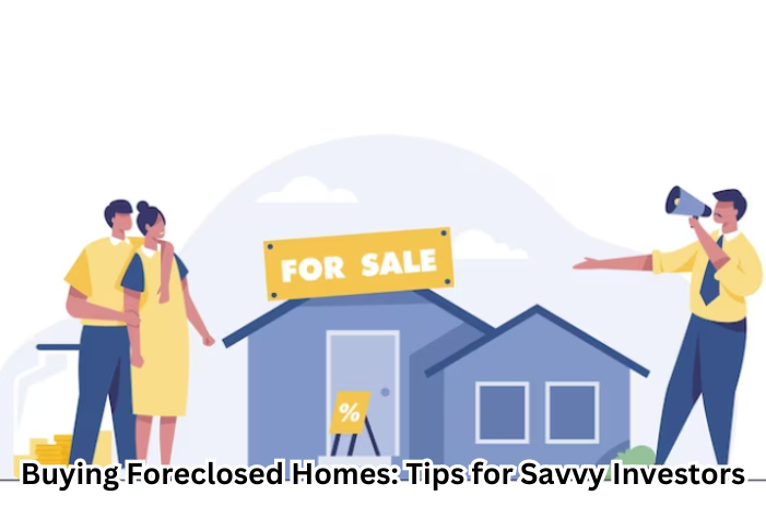 "Image illustrating a savvy investor examining foreclosed homes, showcasing expert tips for buying foreclosed properties."