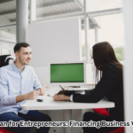 Entrepreneur securing an auto loan for business mobility